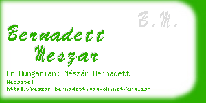 bernadett meszar business card
